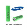 Batterier Samsung INR 18650 25R, 2500mAh 3.6V 25A eclshop.dk